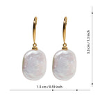 Hot Selling 925 Silver Baroque Drop Pearl Earrings Good Quality Freshwater Pearl Ear Hook