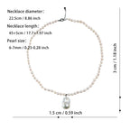 Natural freshwater white irregular Baroque pearl pendant necklace, fashionable high-end pearl necklace for women
