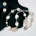 Natural freshwater pearl necklace wholesale High quality Baroque shaped pearl choker