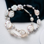 Natural freshwater pearl necklace wholesale High quality Baroque shaped pearl choker