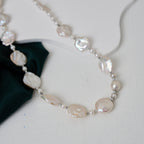 Natural freshwater pearl necklace wholesale High quality Baroque shaped pearl choker