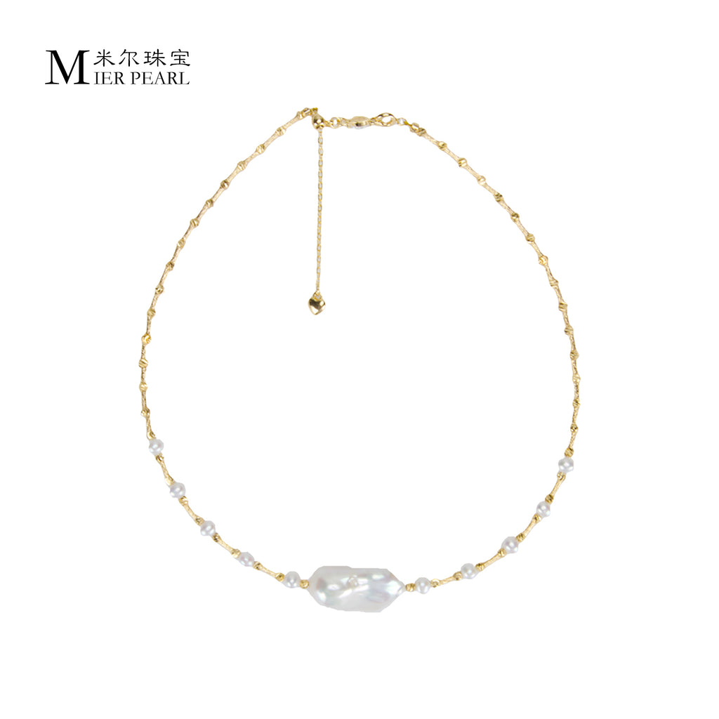 Best Selling Natural Freshwater Balloon Pearl Necklace Fashionable and Elegant, Suitable for Women