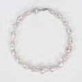 Good Quality Natural Freshwater white Irregular large Baroque Pearl bead Necklace, High-end pearl necklace for Women's jewelry