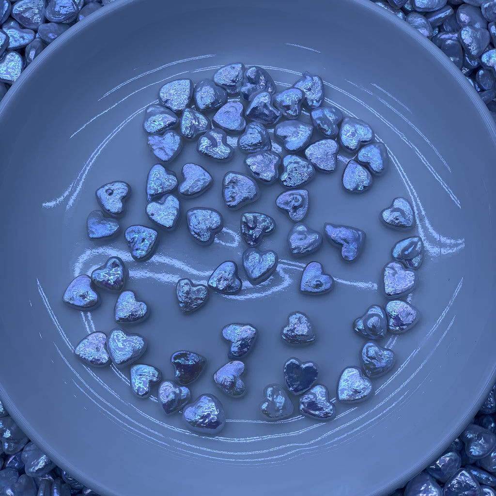 DIY Material Wholesale Natural Freshwater purple heart-shaped Baroque pearl loose beads, 11-12mm AA grade pearls