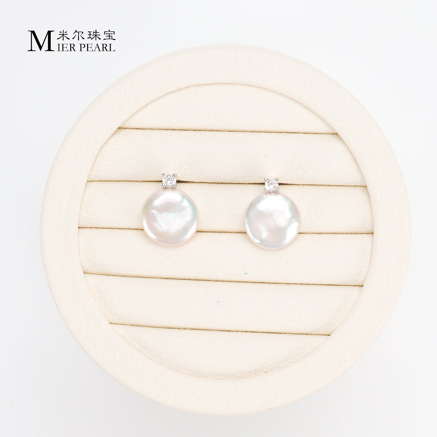 Good Quality Natural freshwater white button Baroque pearl earrings, S925 sterling silver queen earrings suitable for women