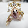 Real Freshwater Baroque cute Pendant  for Women