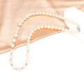 Hot Sale Natural Freshwater white nearly circular pearl necklace, Fashionable and versatile S925 sterling silver chain for women