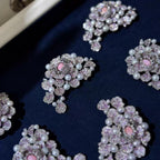 High quality Natural Freshwater pearl flower brooch, fashionable high-end pearl brooch as a gift for women