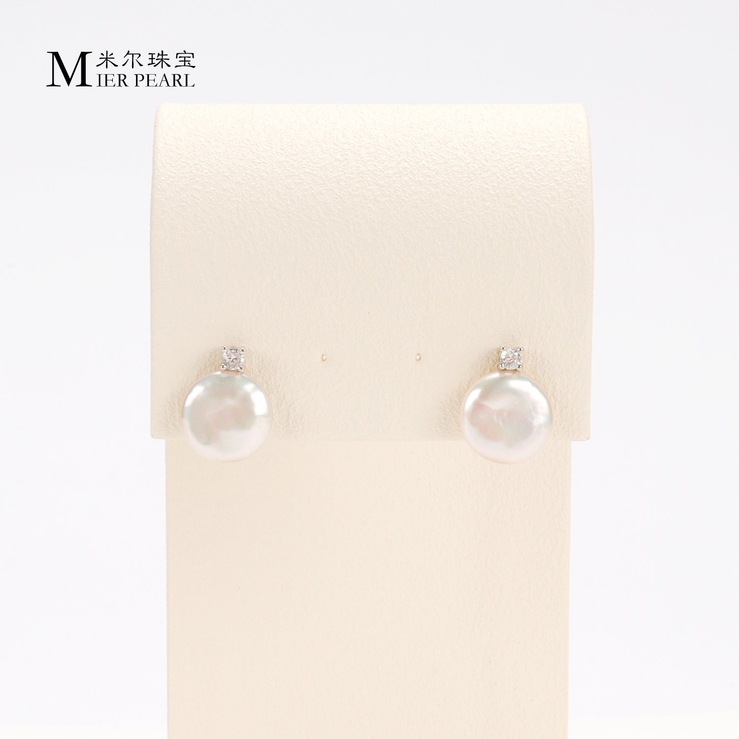 Good Quality Natural freshwater white button Baroque pearl earrings, S925 sterling silver queen earrings suitable for women