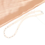 Hot Sale Natural Freshwater white nearly circular pearl necklace, Fashionable and versatile S925 sterling silver chain for women