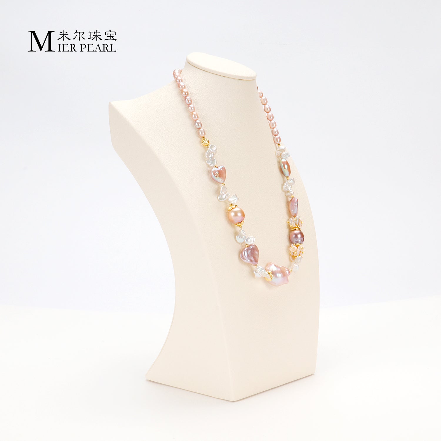 Recommend Natural freshwater white, pink, purple, various irregular Baroque pearl full bead necklaces suitable for women
