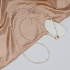 Recommend Natural Freshwater White Pearl Necklace Sweater chain, Fashionable long sweater chain for women