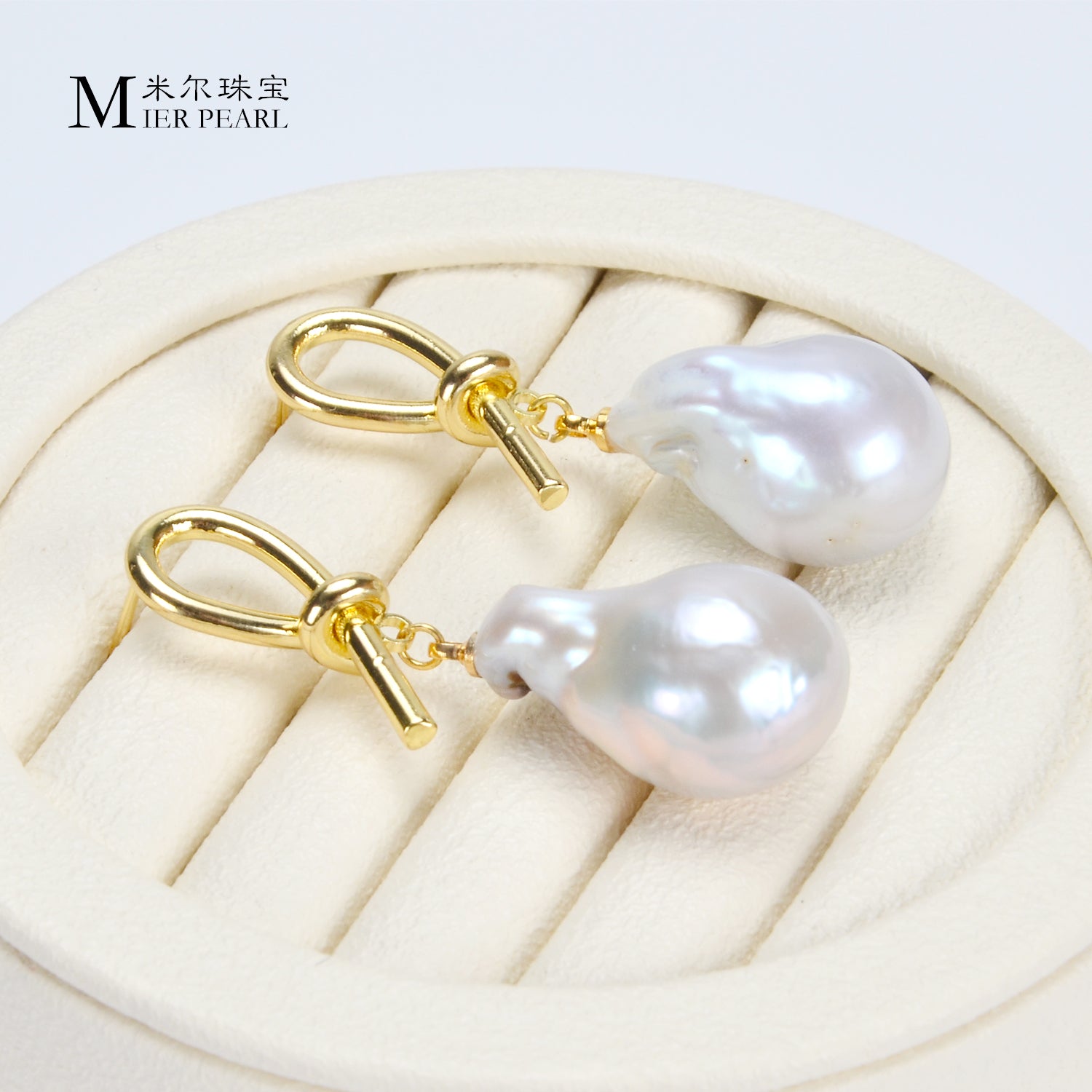 Recommend Asymmetry Irregular Freshwater Pearl White Big Baroque Pearl Earrings For Women Jewellery