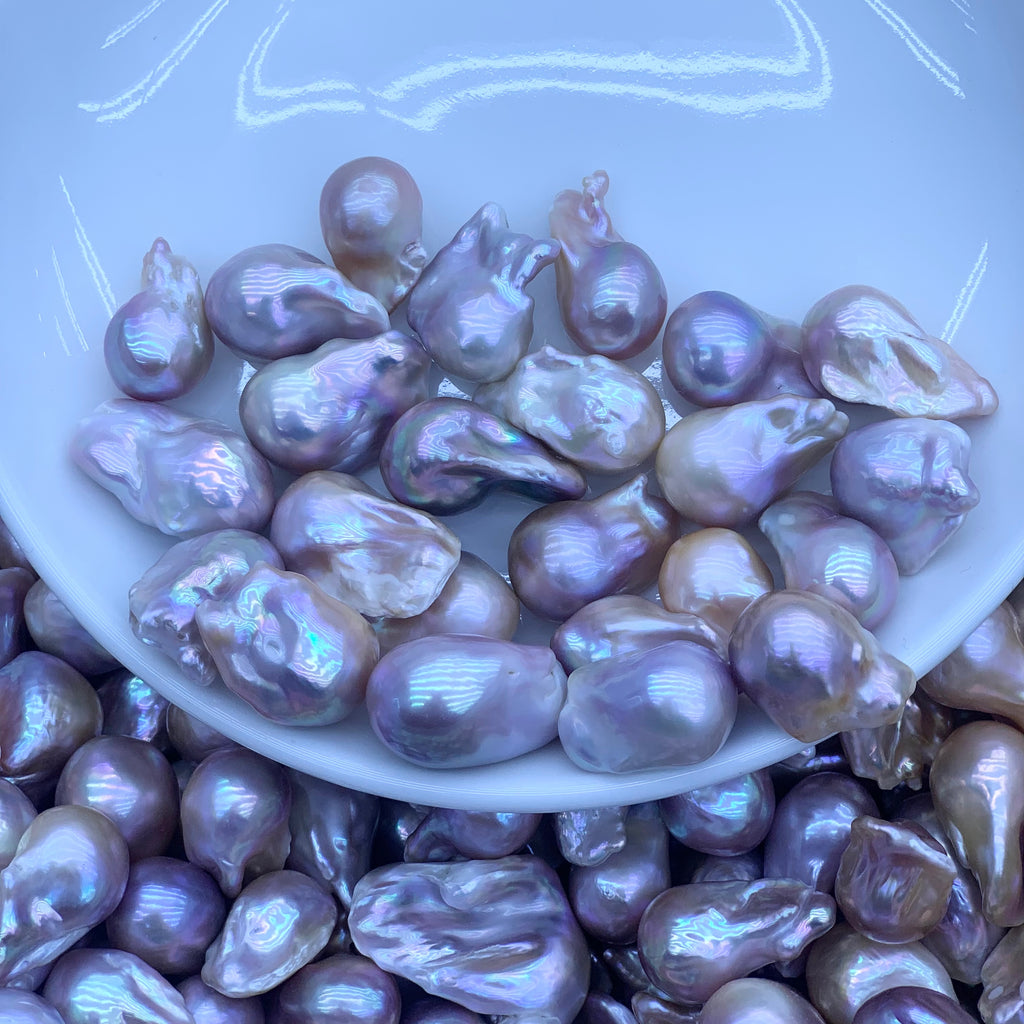 DIY Material Natural freshwater colored Baroque pearl loose beads, AAA grade 20-30mm large Baroque pearl single purchase