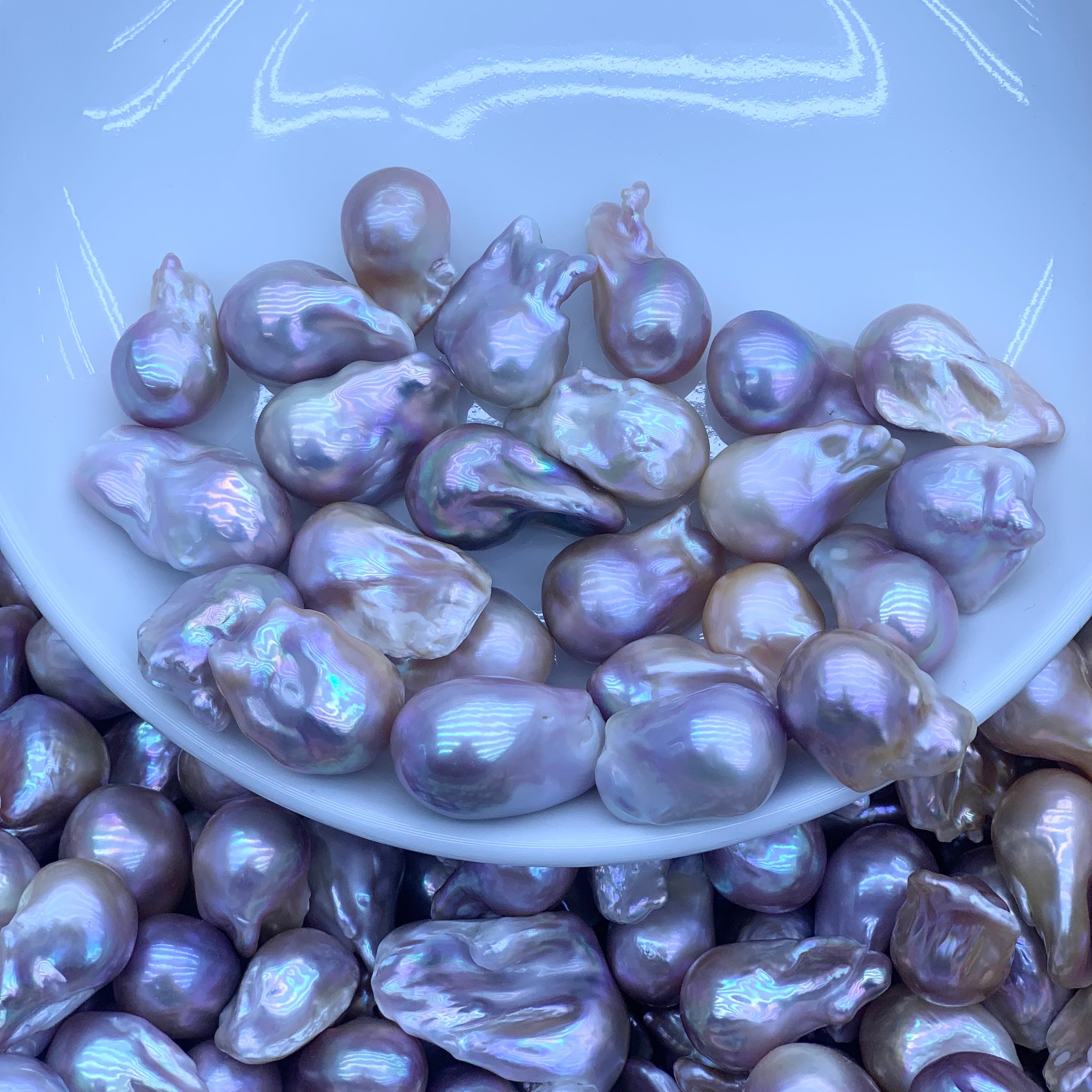 DIY Material Natural freshwater colored Baroque pearl loose beads, AAA grade 20-30mm large Baroque pearl single purchase