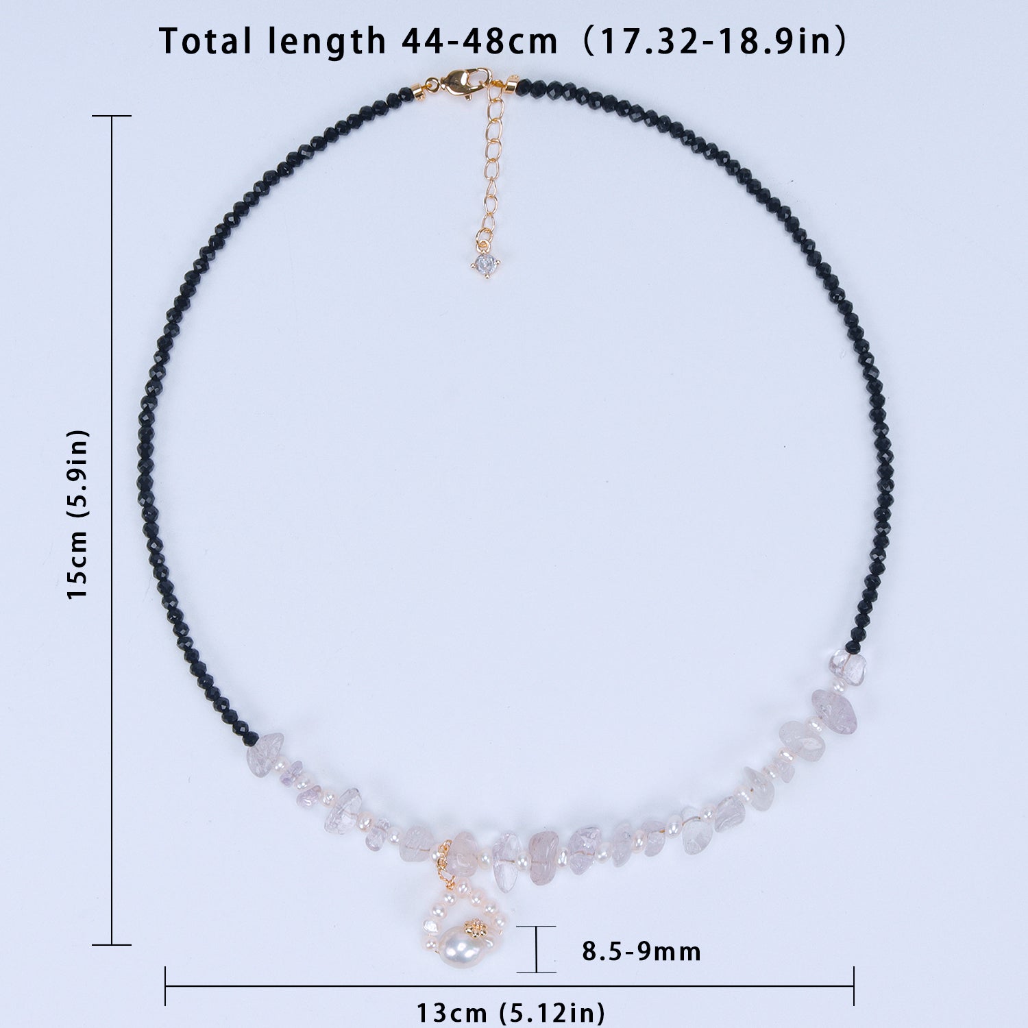 Best Price Natural Freshwater white Baroque pearl Irregular purple crystal Pendant Necklace Fashionable pearl necklace for Women