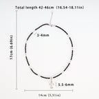 New Design Natural Freshwater White Pearl Popular Cross Star Pendant Necklace Black Spinel Beaded Necklace Jewelry for Women