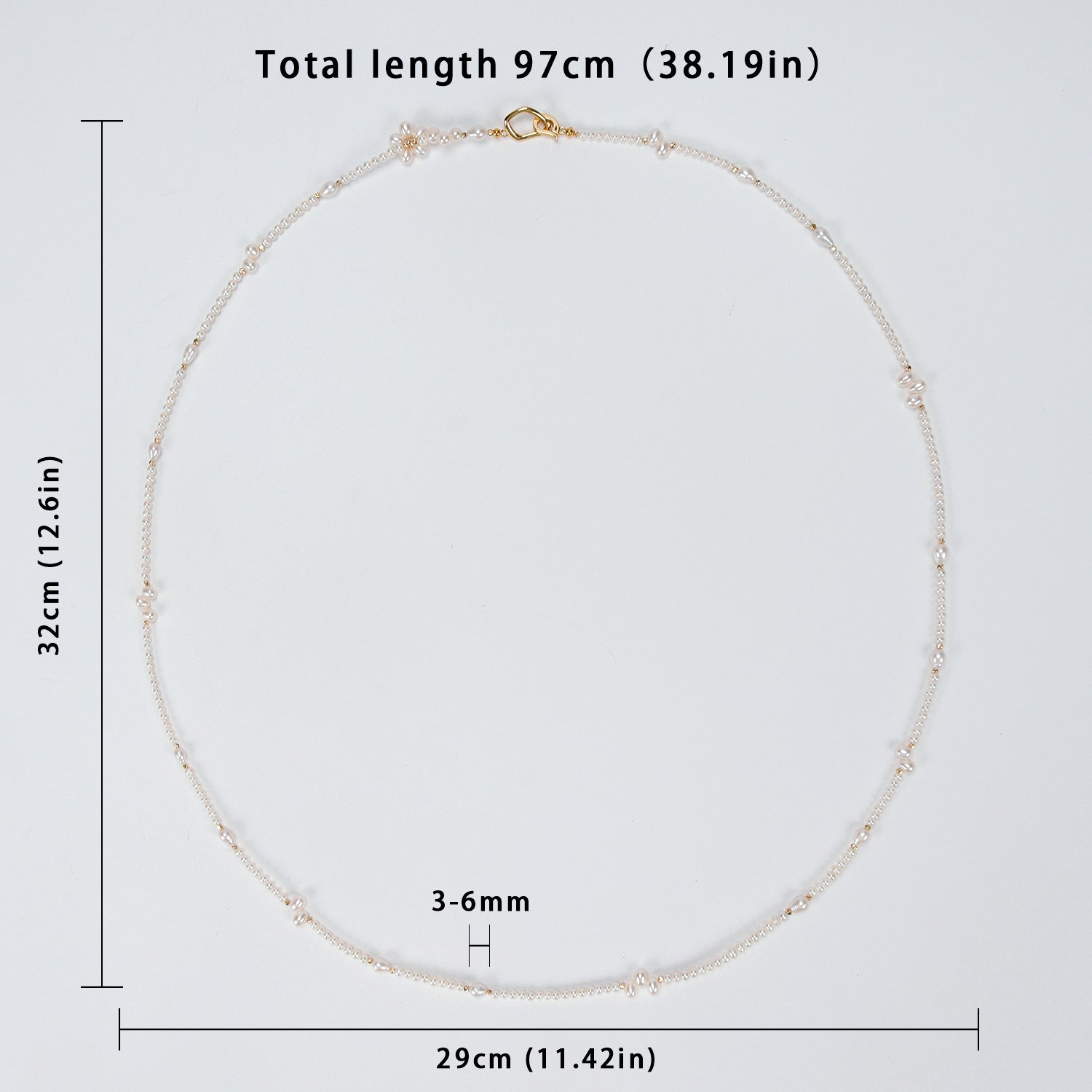 Recommend Natural Freshwater White Pearl Necklace Sweater chain, Fashionable long sweater chain for women