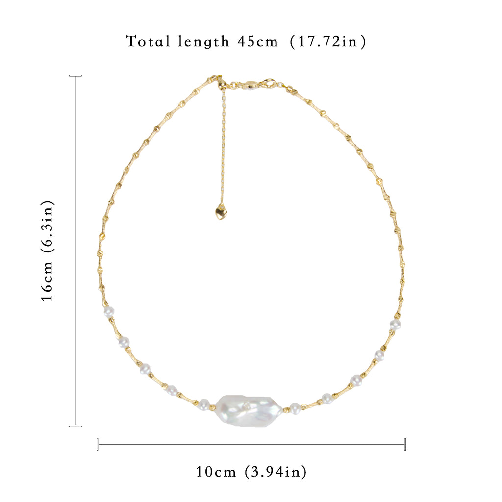 Best Selling Natural Freshwater Balloon Pearl Necklace Fashionable and Elegant, Suitable for Women