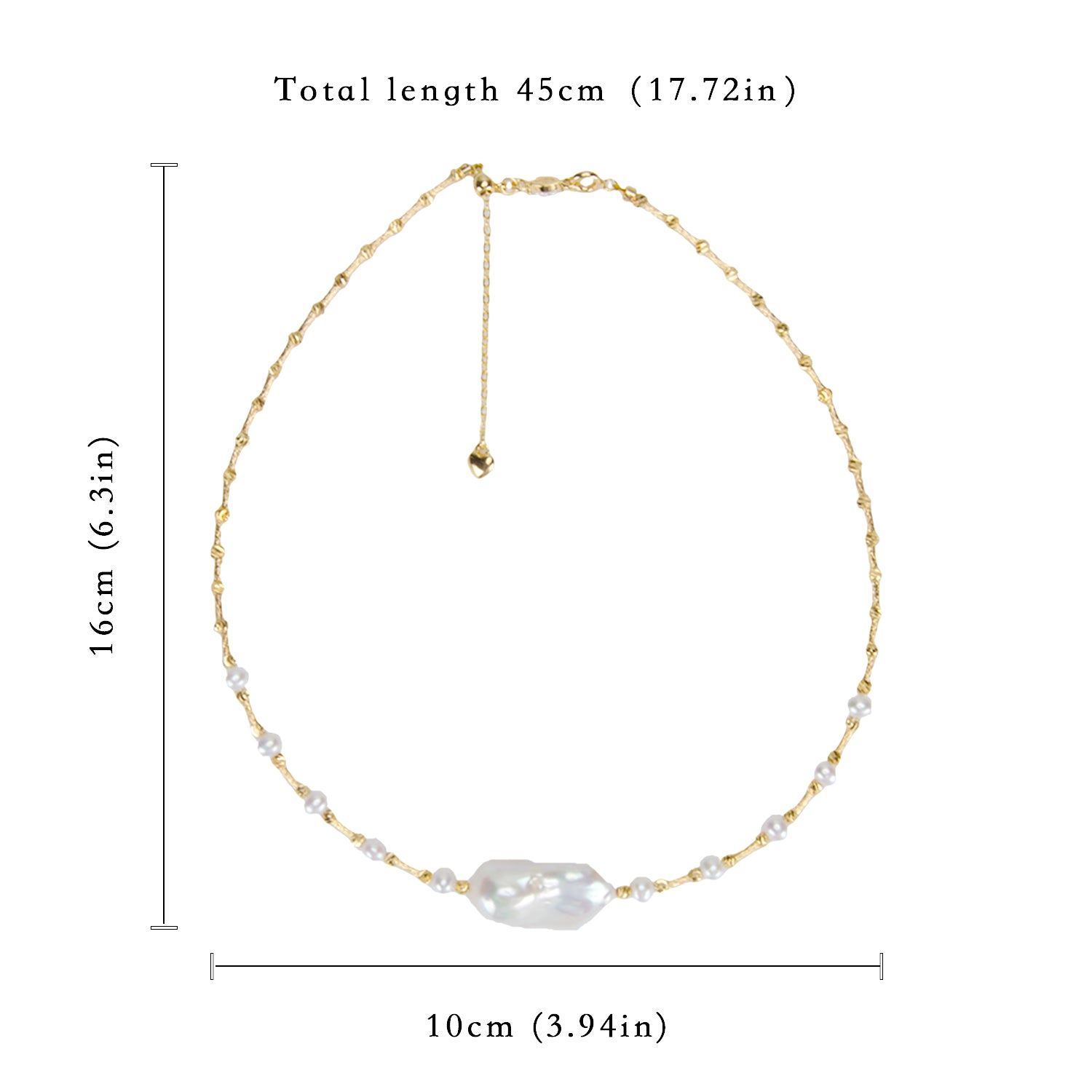 Best Selling Natural Freshwater Balloon Pearl Necklace Fashionable and Elegant, Suitable for Women