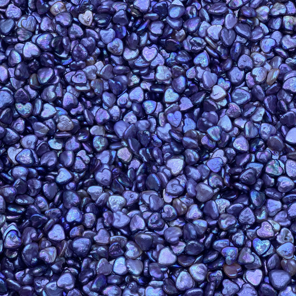 DIY Material Wholesale Natural Freshwater purple heart-shaped Baroque pearl loose beads, 11-12mm AA grade pearls