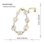 Top Fashion Baroque Natural Freshwater Irregular Pearl Bracelet Adjustable Fashion Beaded beads Bracelet