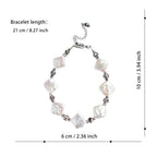 Simple Hand Decoration Female Personality Metal Wind Rectangular  925 Silver Fashion Jewelry Bracelets & Bangles