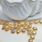 DIY Material Natural freshwater pink Baroque pearl loose beads, 7-8mm  AAA grade pearls with two sides shining horizontally