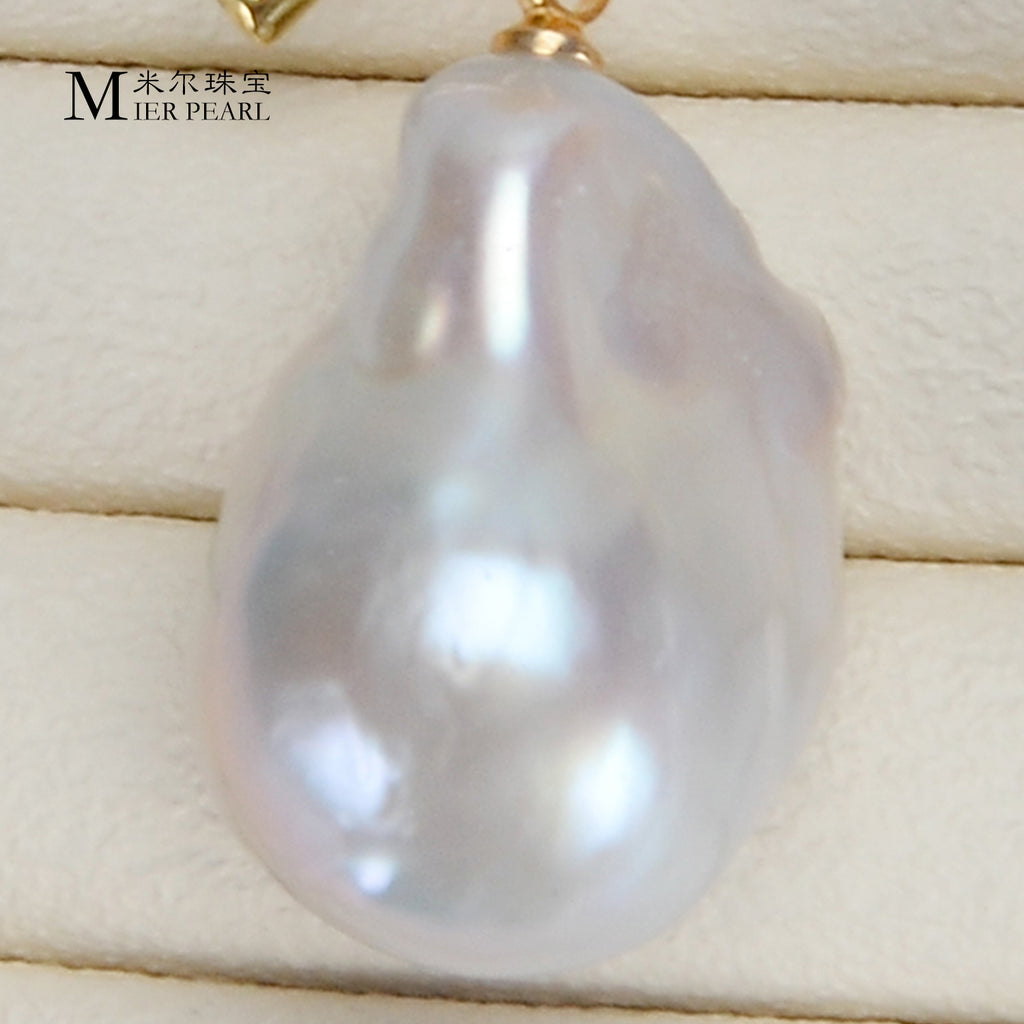 Recommend Asymmetry Irregular Freshwater Pearl White Big Baroque Pearl Earrings For Women Jewellery