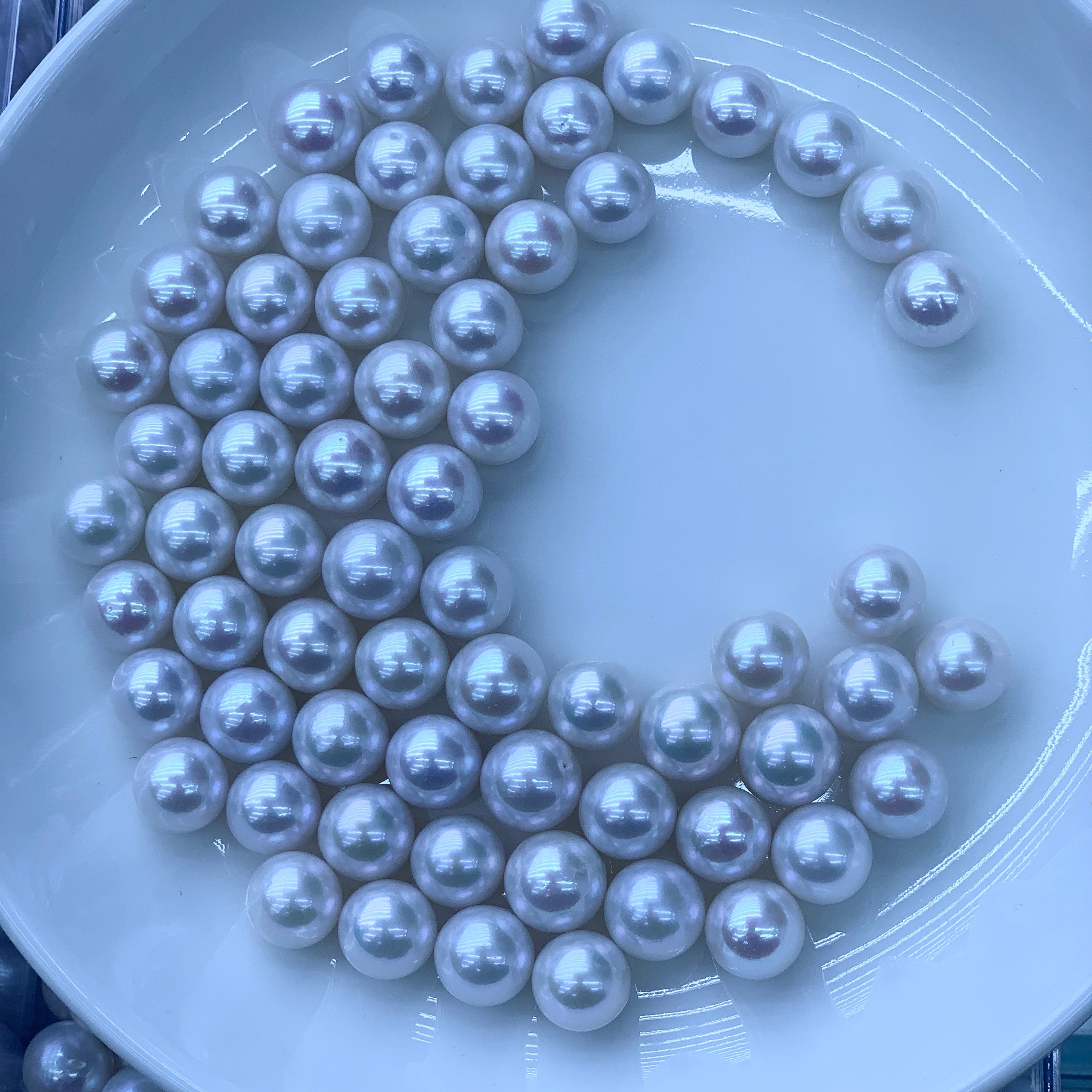 DIY Material Wholesale natural freshwater white round pearl loose beads, 10-11 12-13mm AAA grade pearls