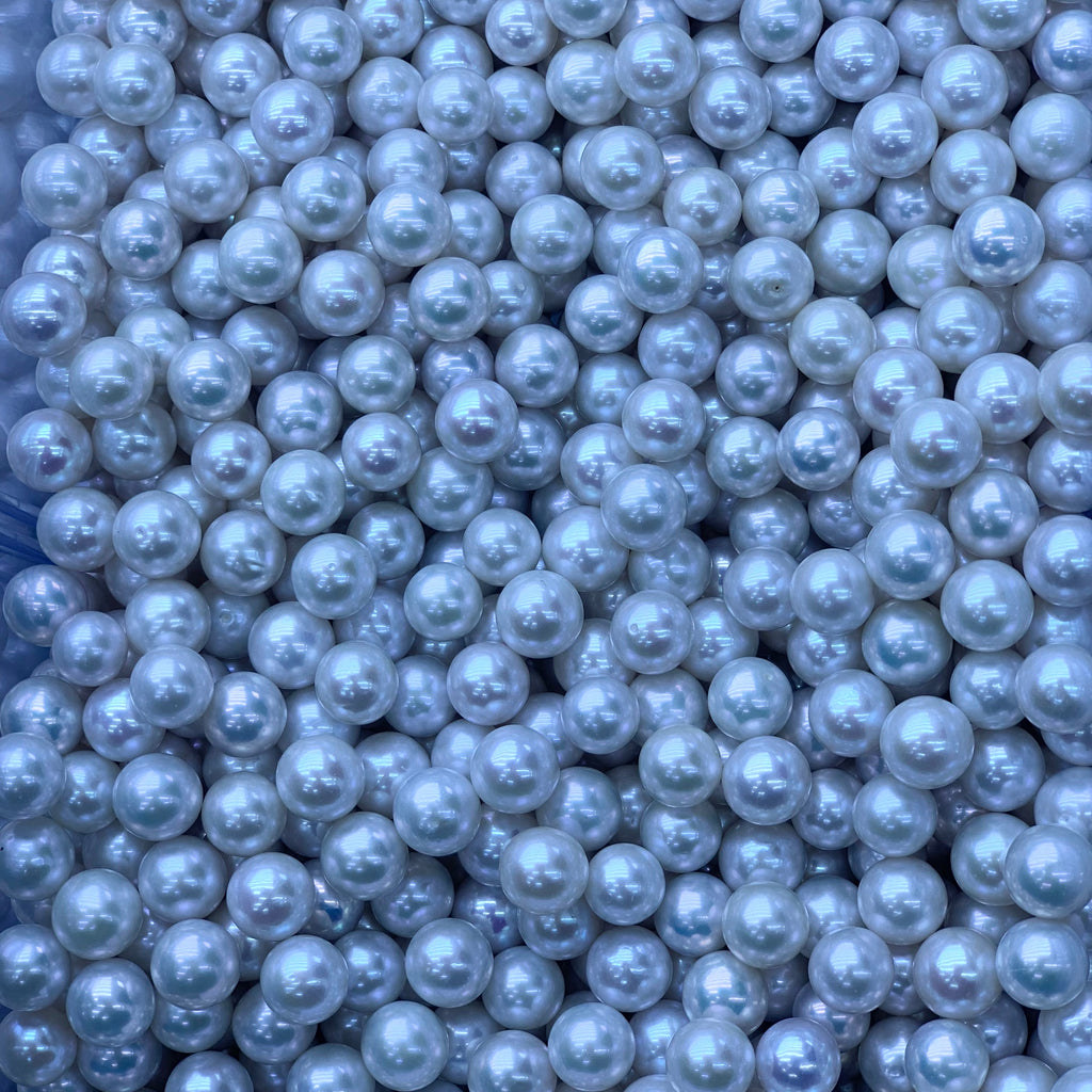 DIY Material Wholesale natural freshwater white round pearl loose beads, 10-11 12-13mm AAA grade pearls