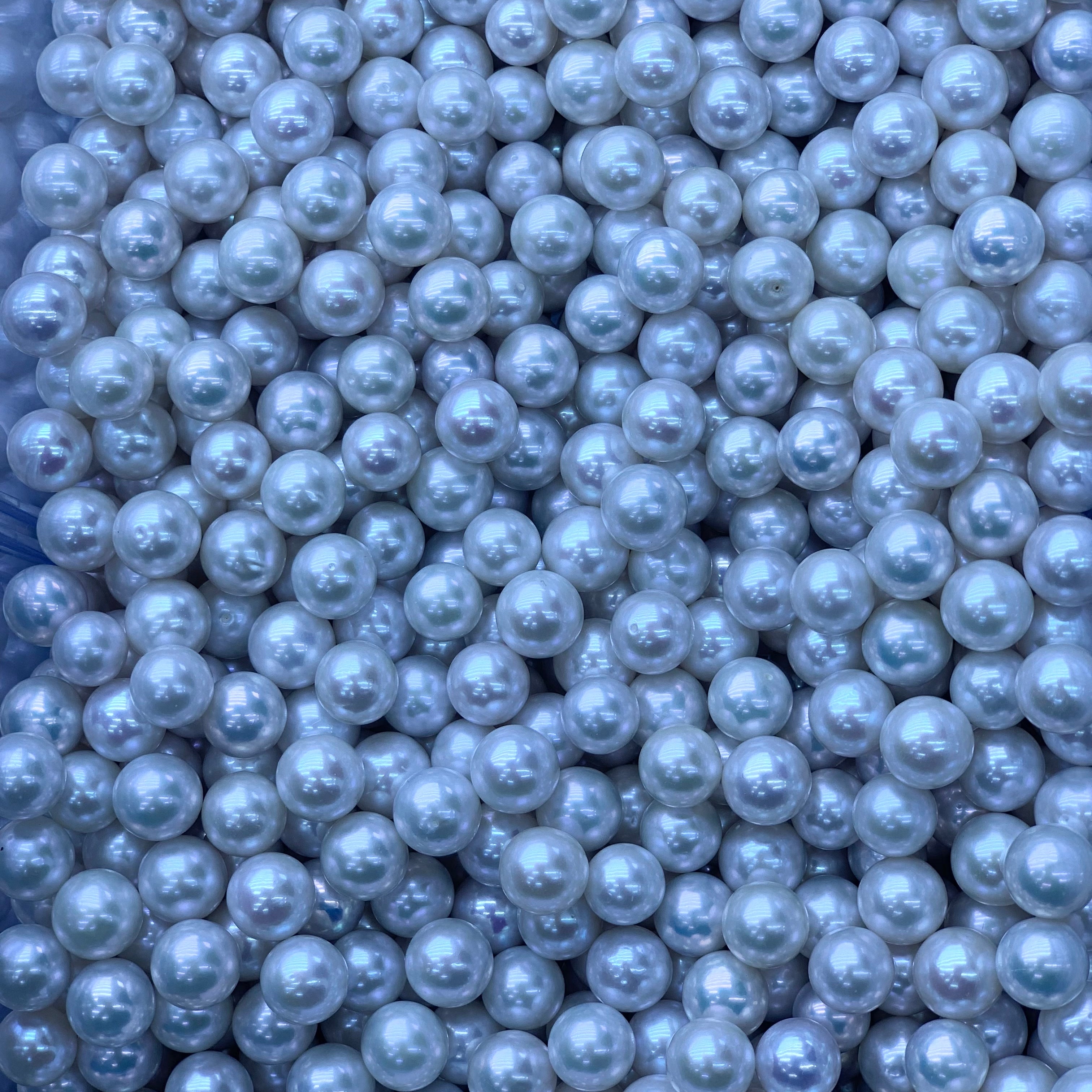 DIY Material Wholesale natural freshwater white round pearl loose beads, 10-11 12-13mm AAA grade pearls