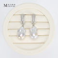 New Product Classical Style Earrings Natural Freshwater Baroque Pearl Earrings Gift for Girls