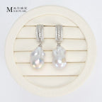 New Product Classical Style Earrings Natural Freshwater Baroque Pearl Earrings Gift for Girls