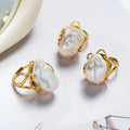 High Quality Baroque Freshwater Pearl Ring Luxury Female Index Finger Opening Design High Personality Style