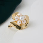 Hot Selling Freshwater pearl flower  Ring fashion vacation style flower  decoration trendy jewelry Ring