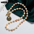 Good Quality Colorful Baroque Pearl Necklace Women Multi-Style Clavicle Chain Luxury  Necklace