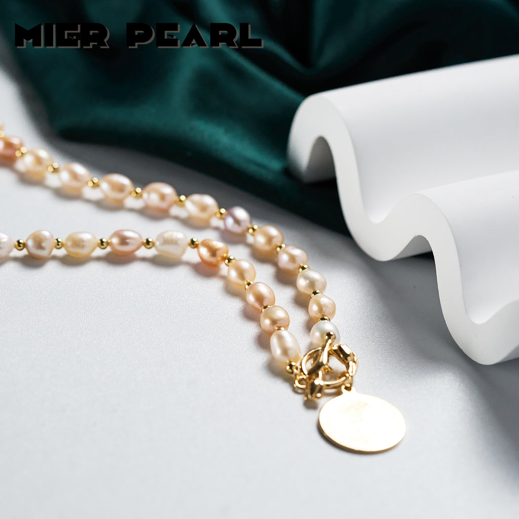 Good Quality Colorful Baroque Pearl Necklace Women Multi-Style Clavicle Chain Luxury  Necklace