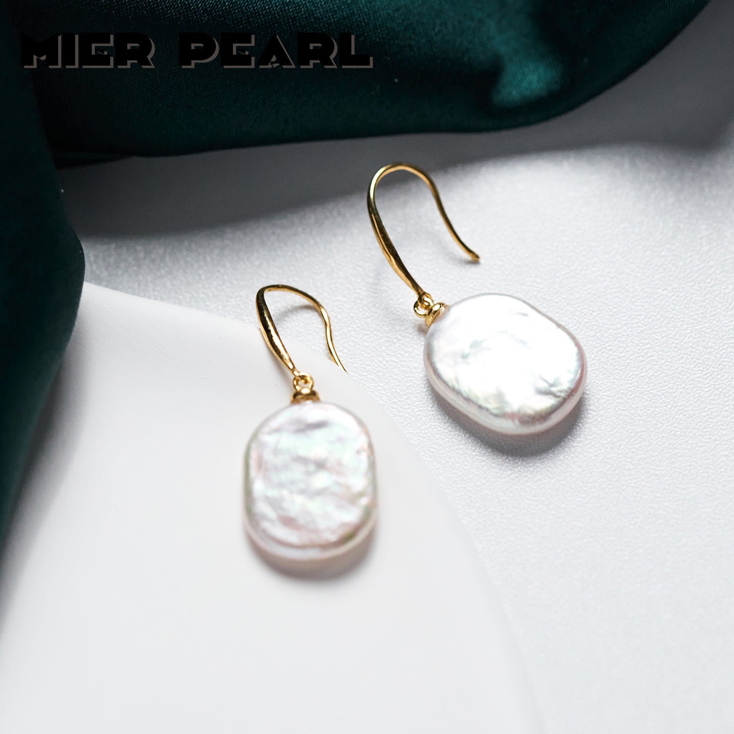 Hot Selling 925 Silver Baroque Drop Pearl Earrings Good Quality Freshwater Pearl Ear Hook