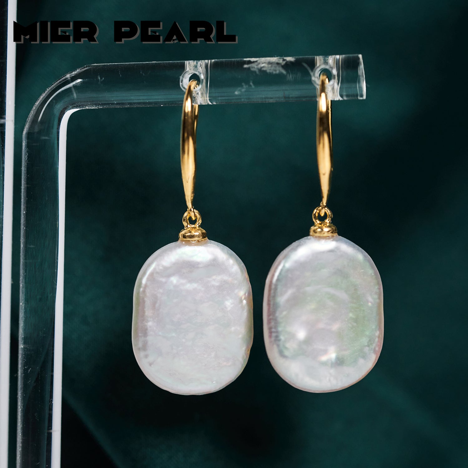 Hot Selling 925 Silver Baroque Drop Pearl Earrings Good Quality Freshwater Pearl Ear Hook