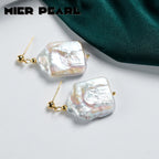Recommend Irregular Freshwater Pearl Drop Earrings Unique Irregular Baroque Freshwater Cultured Pearl For Women