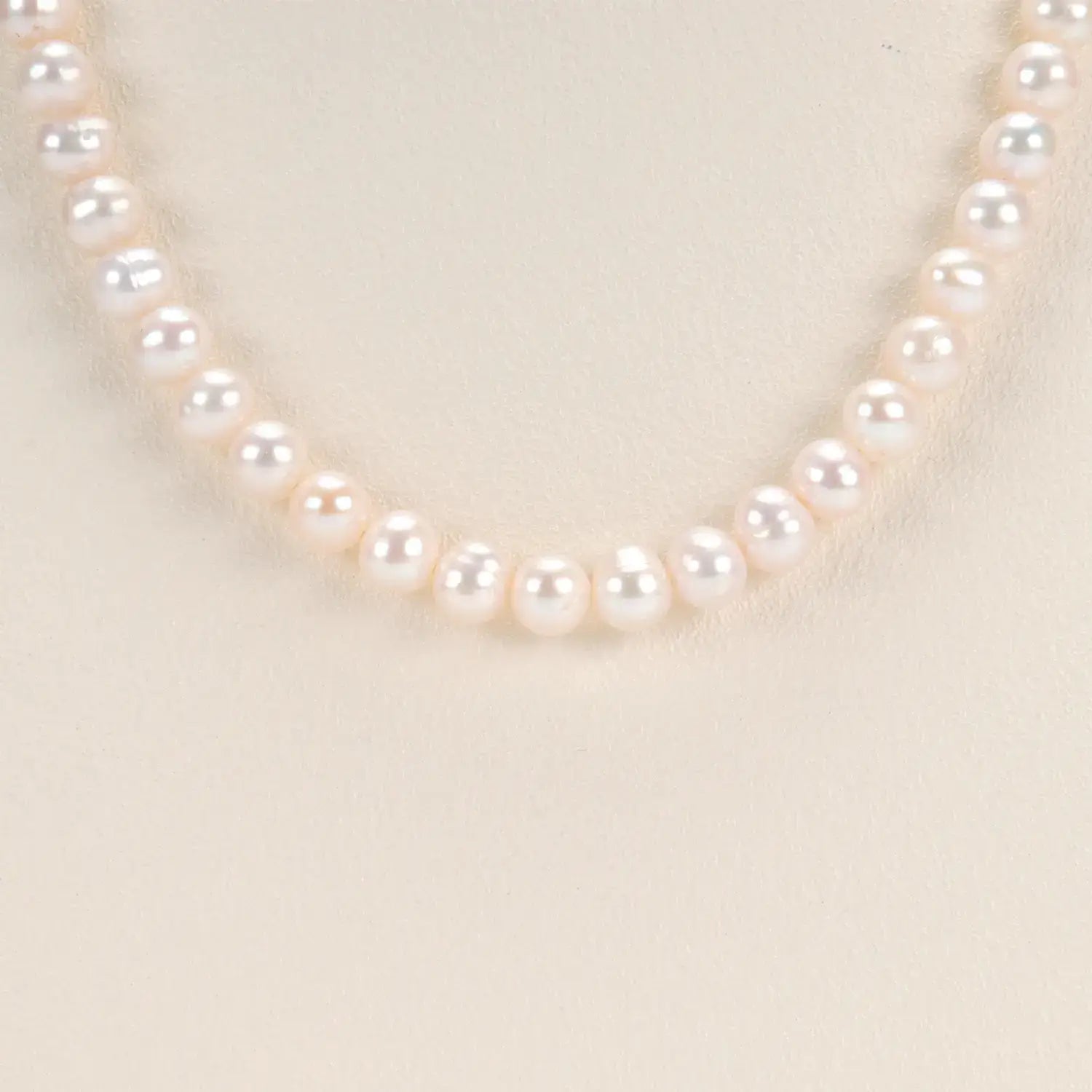 Top Fashion Natural freshwater white nearly circular Baroque pearl full bead necklace S925 pure silver chain, suitable for women