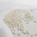 DIY Material Natural freshwater white rice shaped pearl loose beads 3-4mm,  AAA grade pearls