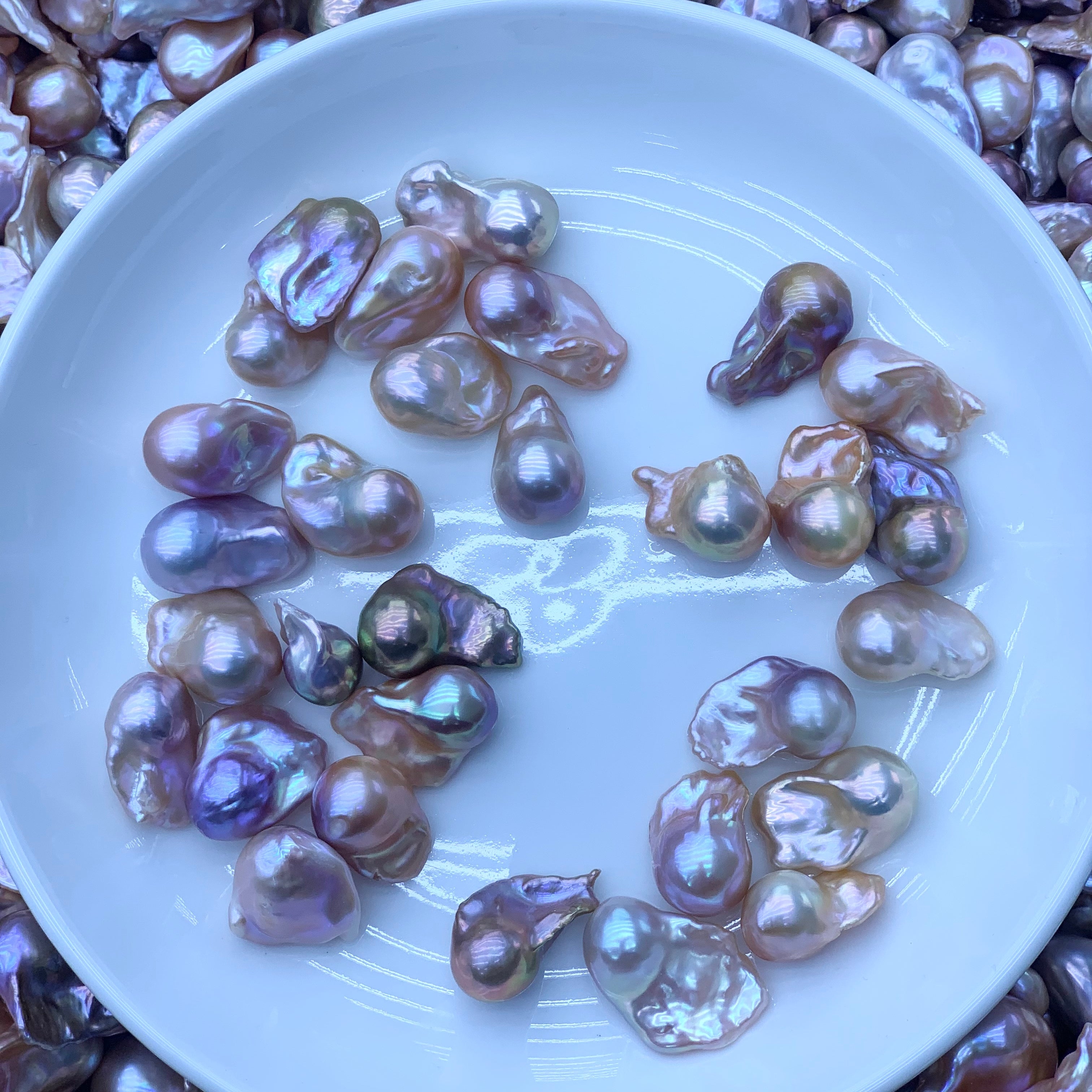 DIY Material Natural freshwater colored Baroque pearl loose beads, AAA grade 20-30mm large Baroque pearl single purchase