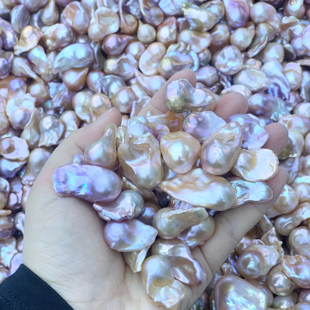 DIY Material Natural freshwater colored Baroque pearl loose beads, AAA grade 20-30mm large Baroque pearl single purchase
