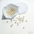 DIY Material Natural freshwater white Baroque pearl loose beads, 7-8mm  AAA grade pearls with two sides shining vertically