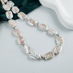 Good Quality Beaded  Baroque Pearl Necklace Natural Freshwater Pearls Rectangle Shape Choker Necklaces For Women