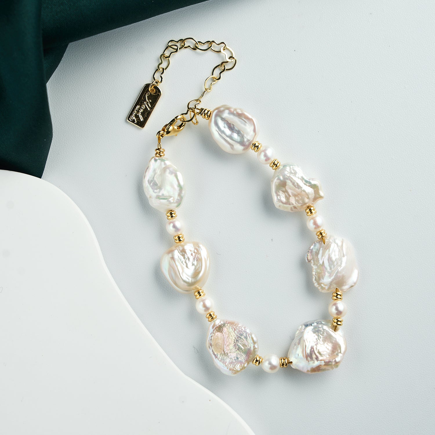 Top Fashion Baroque Natural Freshwater Irregular Pearl Bracelet Adjustable Fashion Beaded beads Bracelet