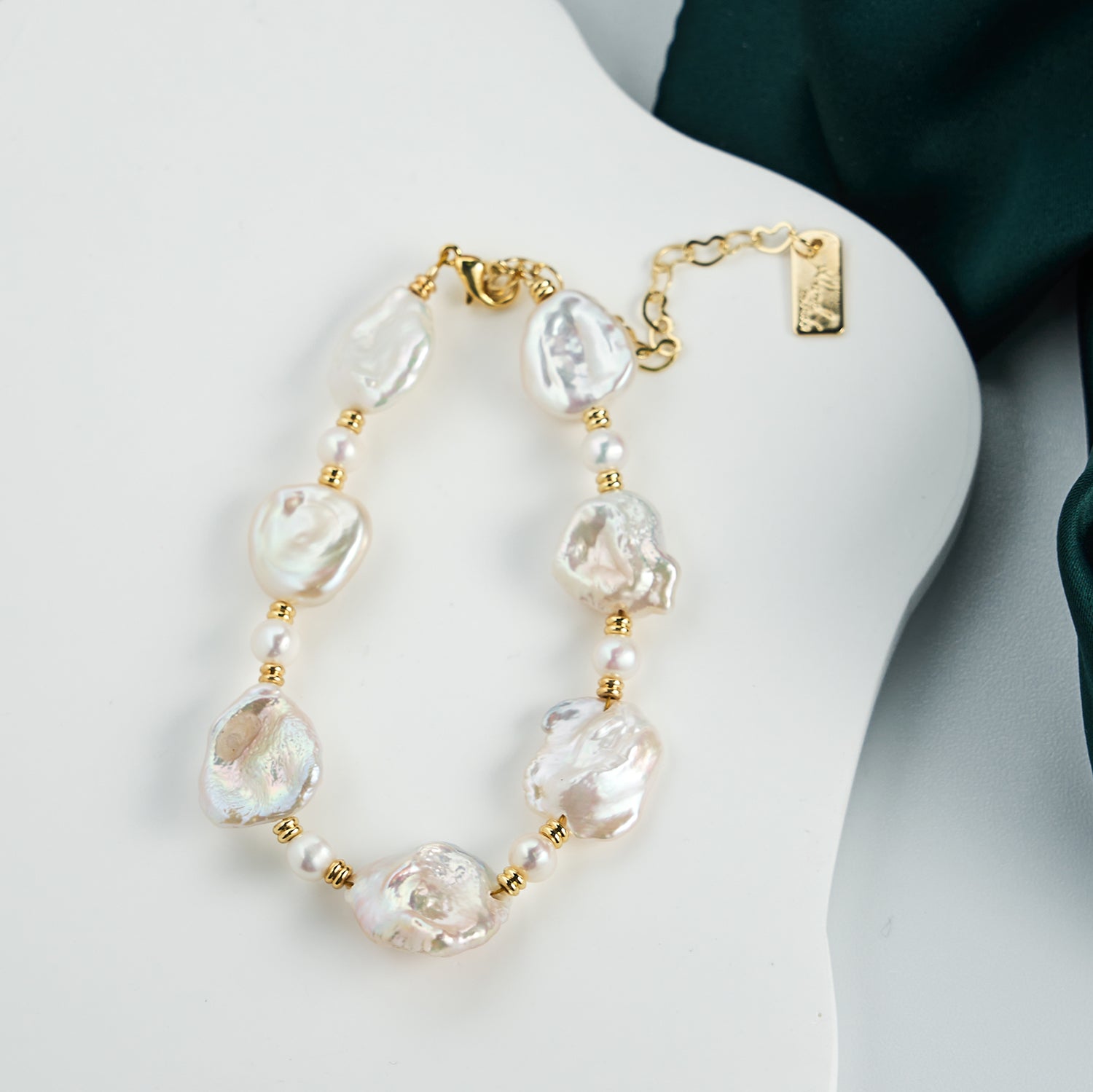 Top Fashion Baroque Natural Freshwater Irregular Pearl Bracelet Adjustable Fashion Beaded beads Bracelet